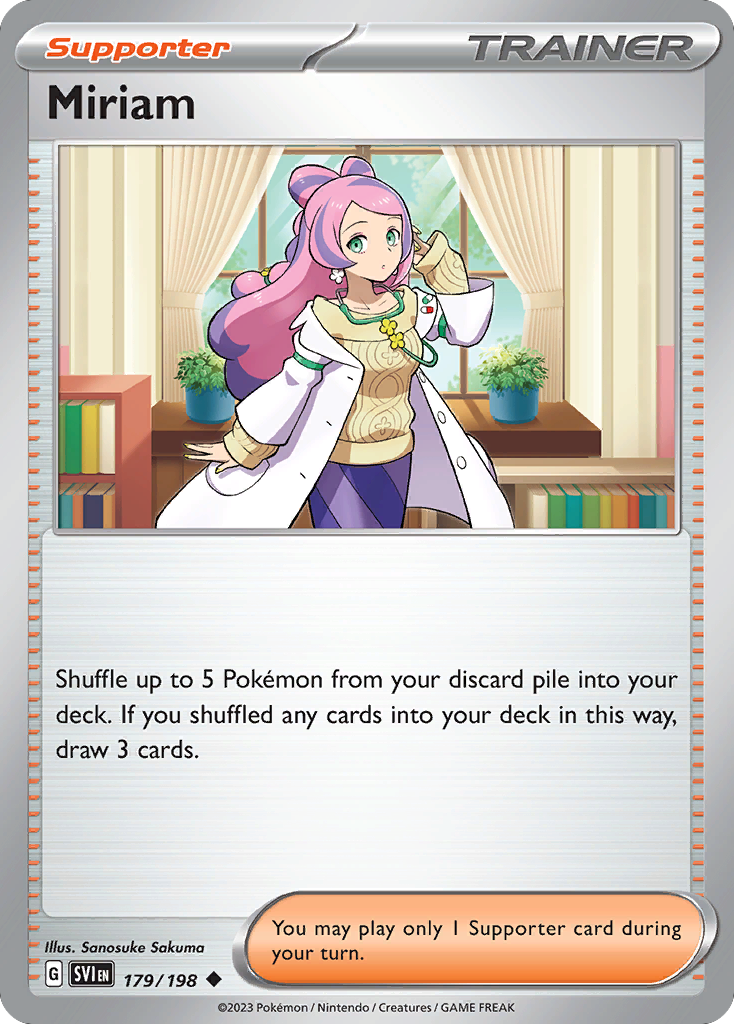 Miriam card front