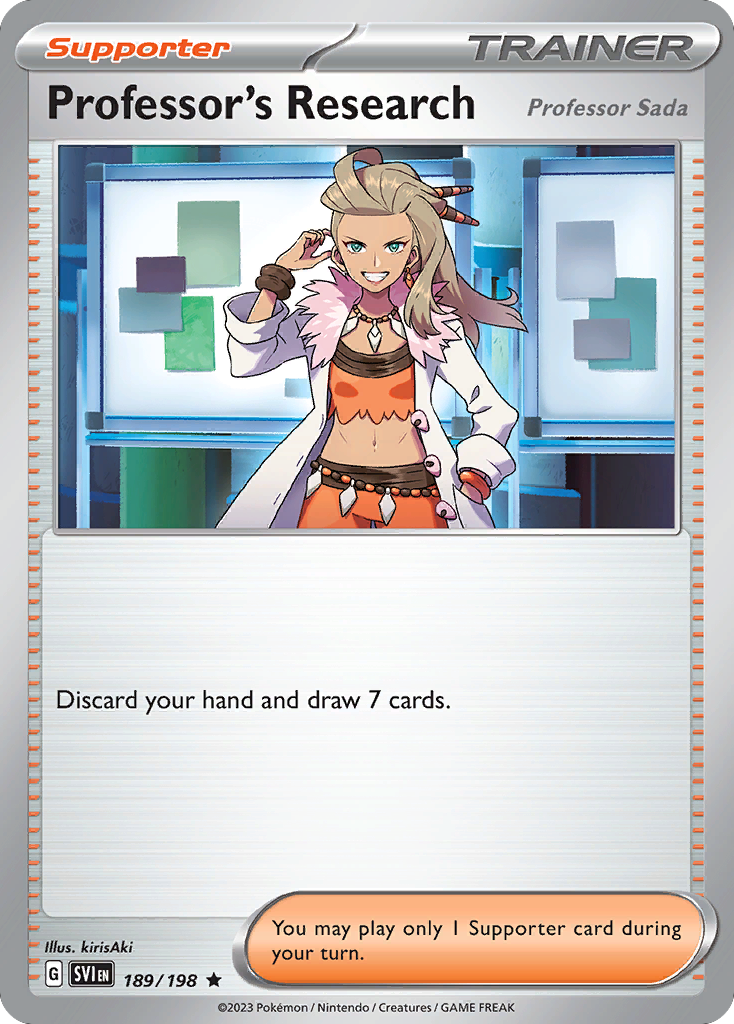 Professor's Research (Professor Sada) card front