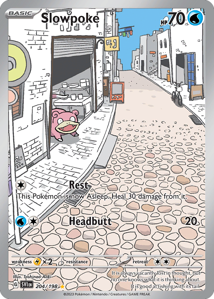 Slowpoke card front