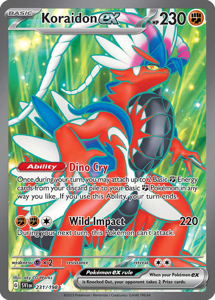 Koraidon ex card front