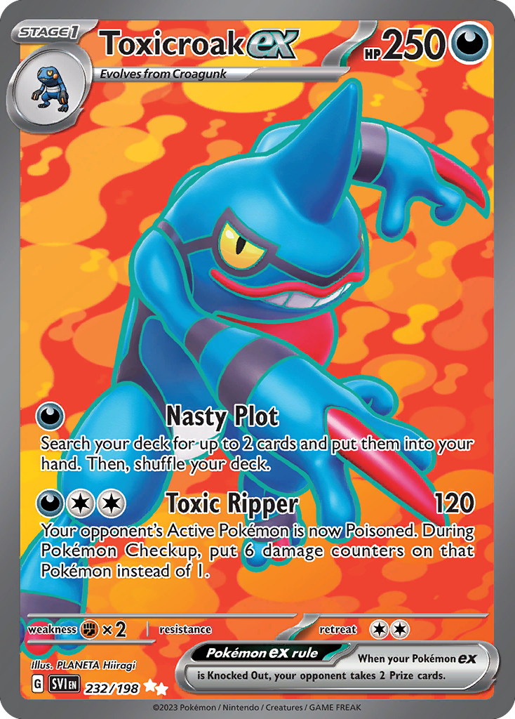 Toxicroak ex card front