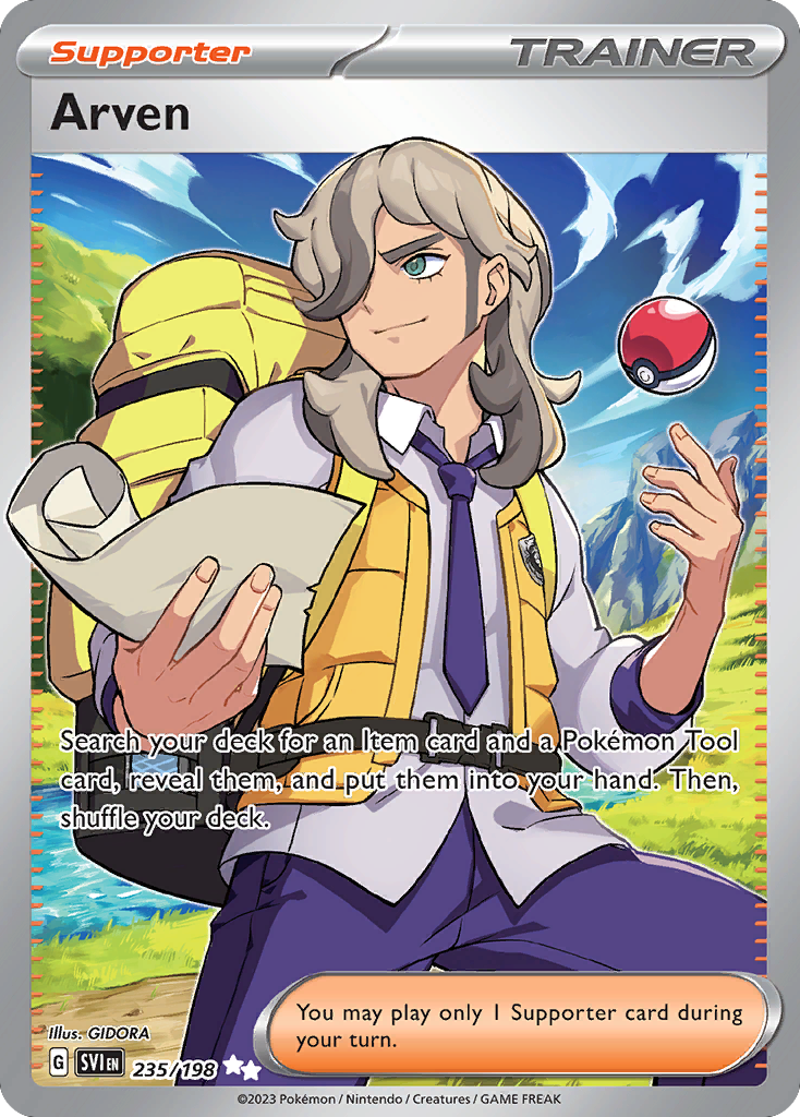 Arven card front