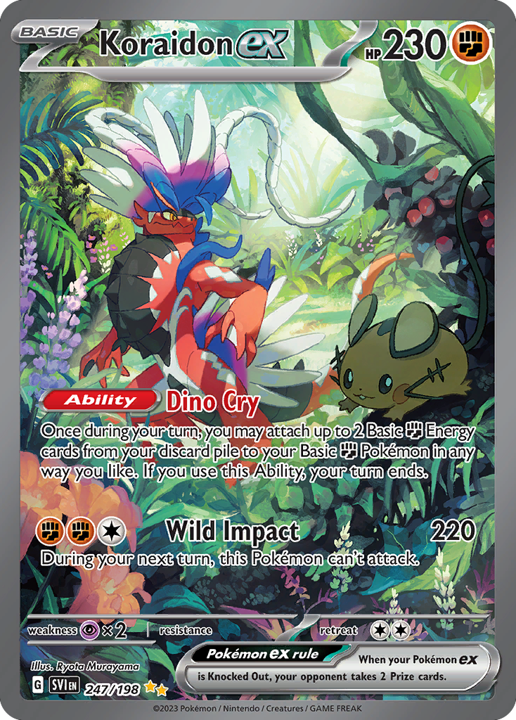 Koraidon ex card front