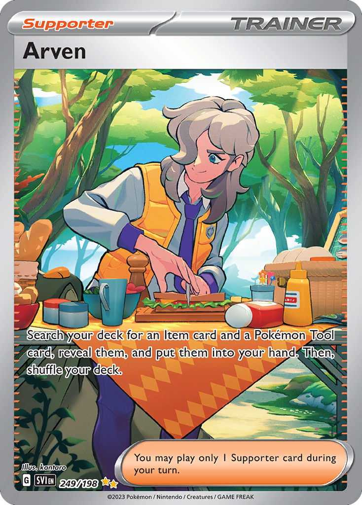 Arven card front