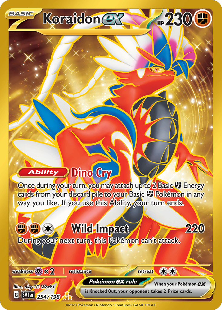 Koraidon ex card front