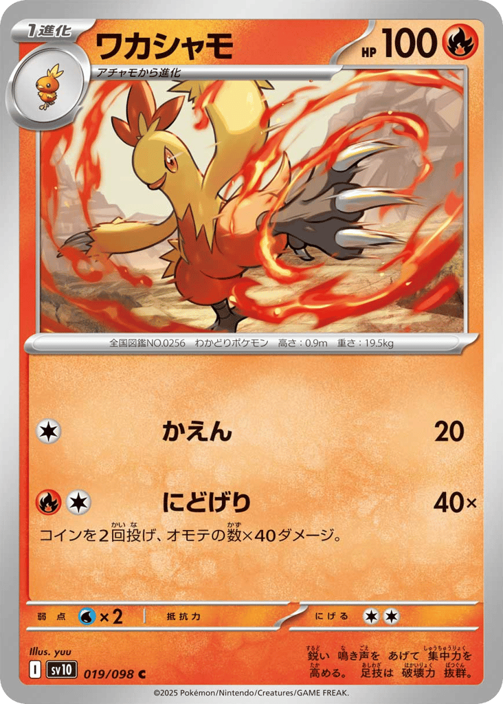 ワカシャモ card front
