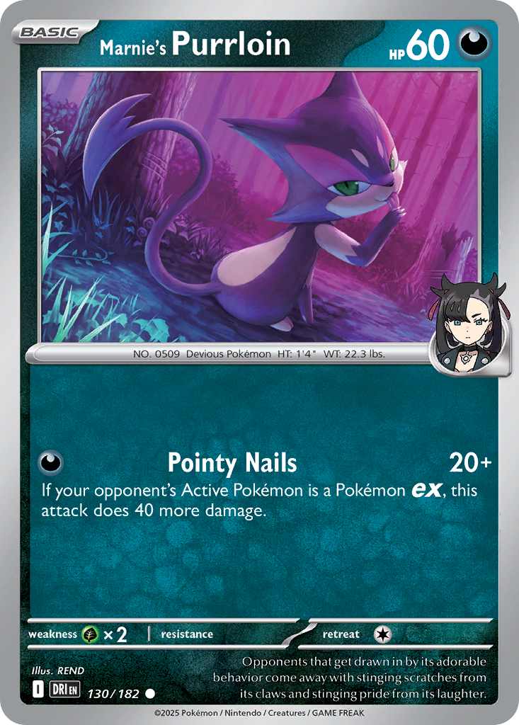 Marnie's Purrloin card front