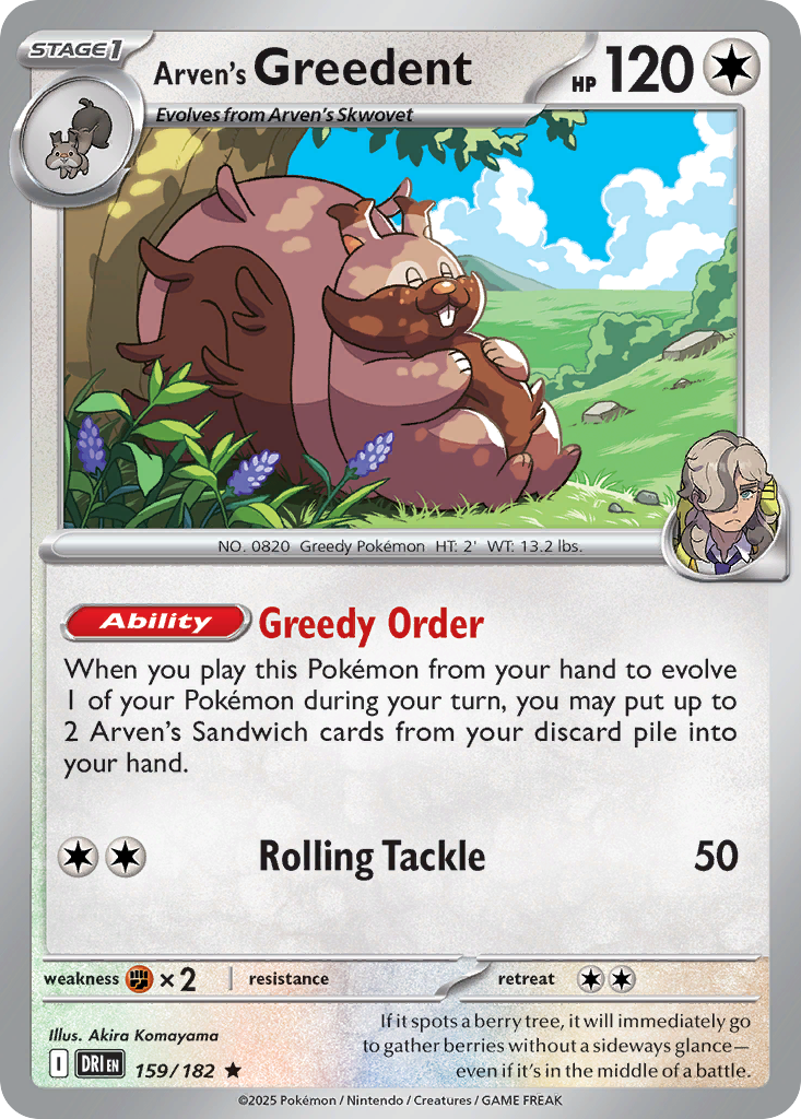 Arven's Greedent card front