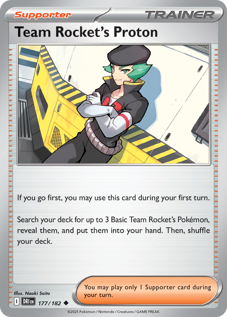 Team Rocket's Proton card front