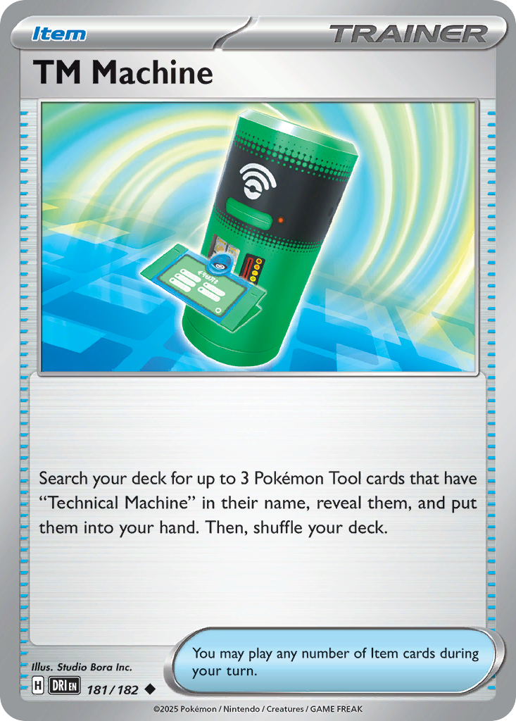 TM Machine card front