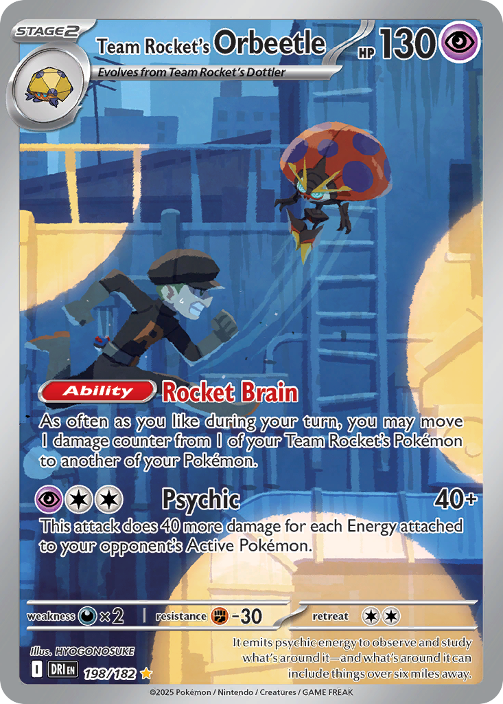 Team Rocket's Orbeetle card front