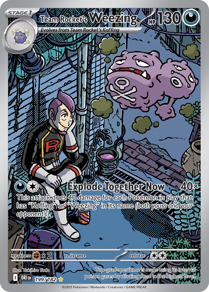 Team Rocket's Weezing card front