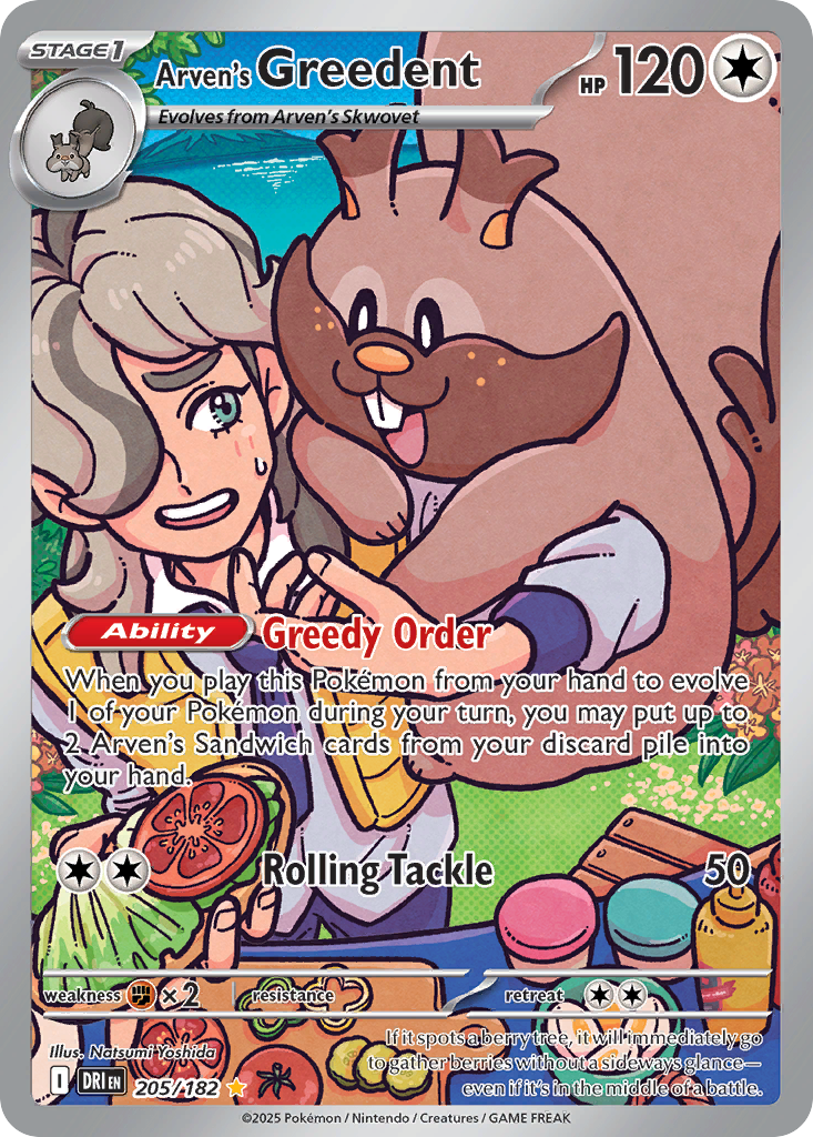 Arven's Greedent card front