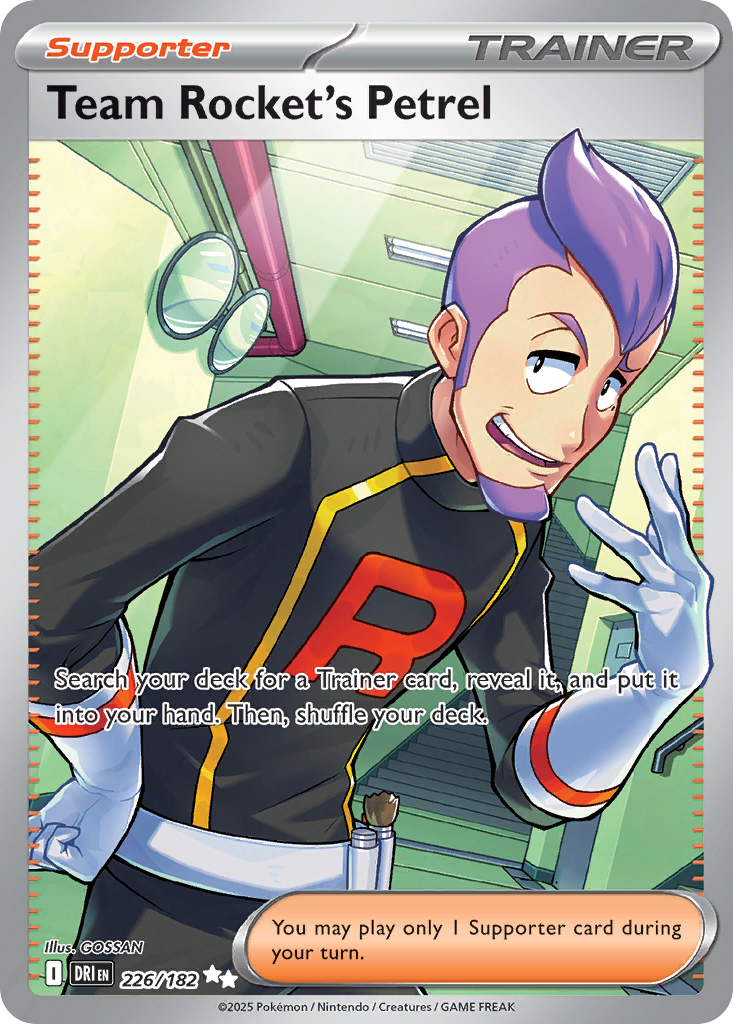 Team Rocket's Petrel card front