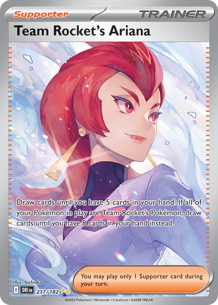Team Rocket's Ariana card front