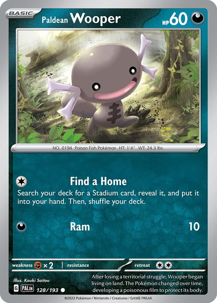 Paldean Wooper card front