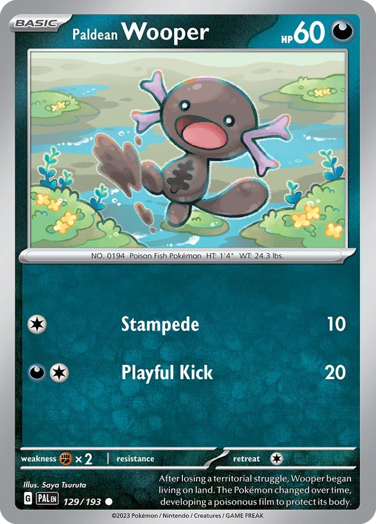 Paldean Wooper card front