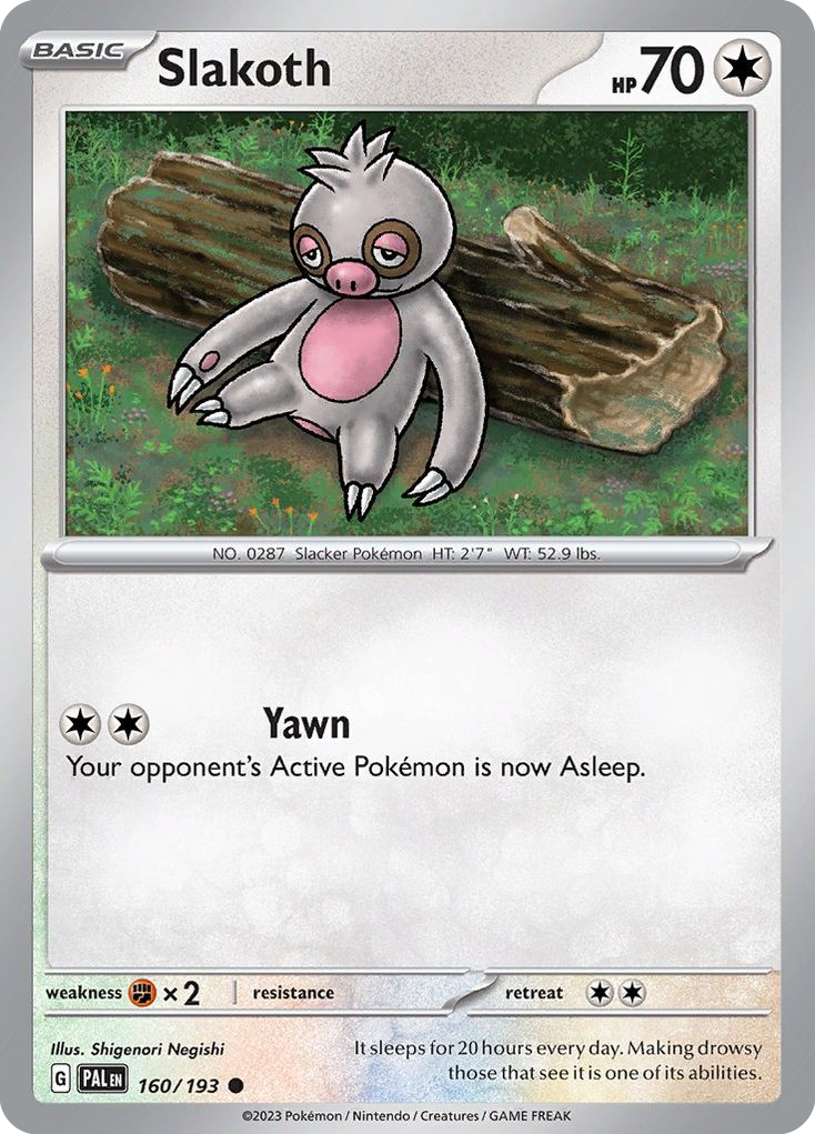 Slakoth card front