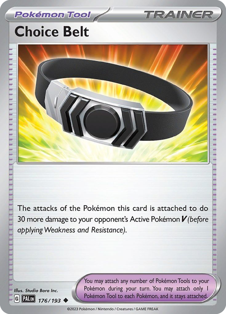 Choice Belt card front