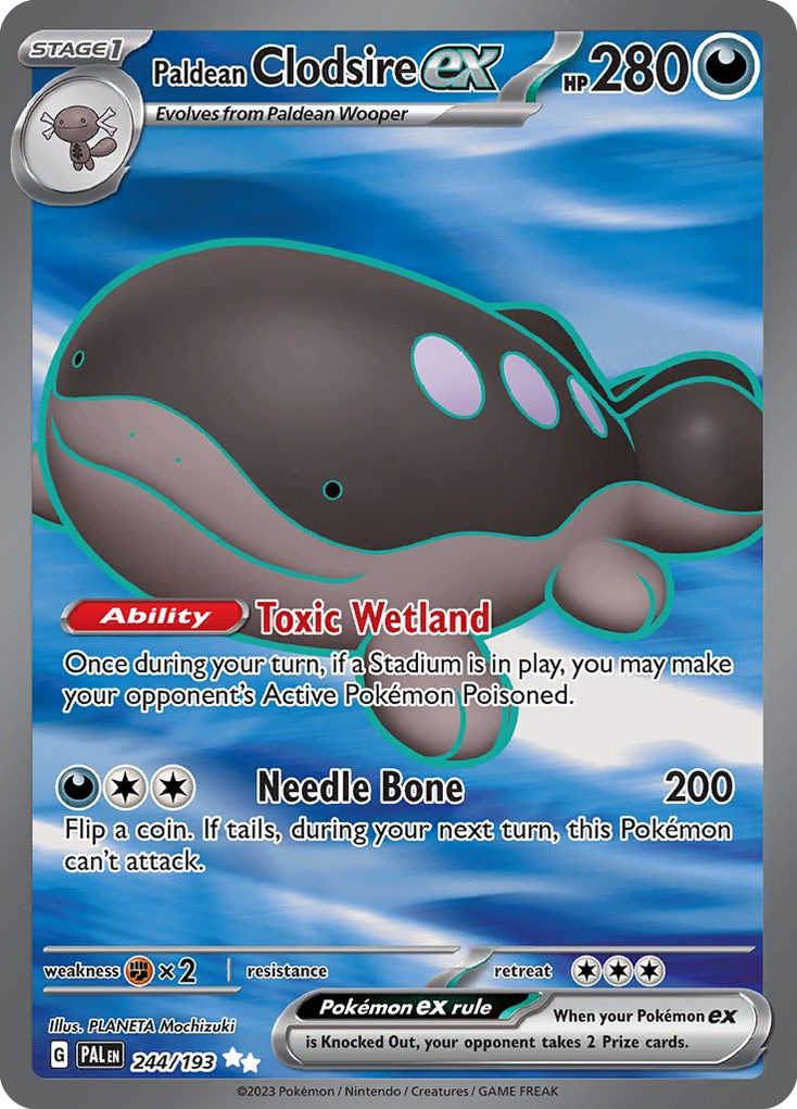 Paldean Clodsire ex card front