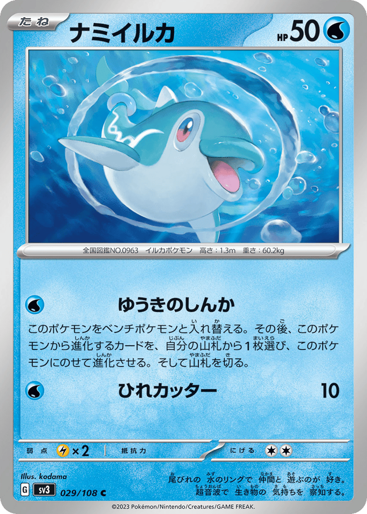 ナミイルカ card front