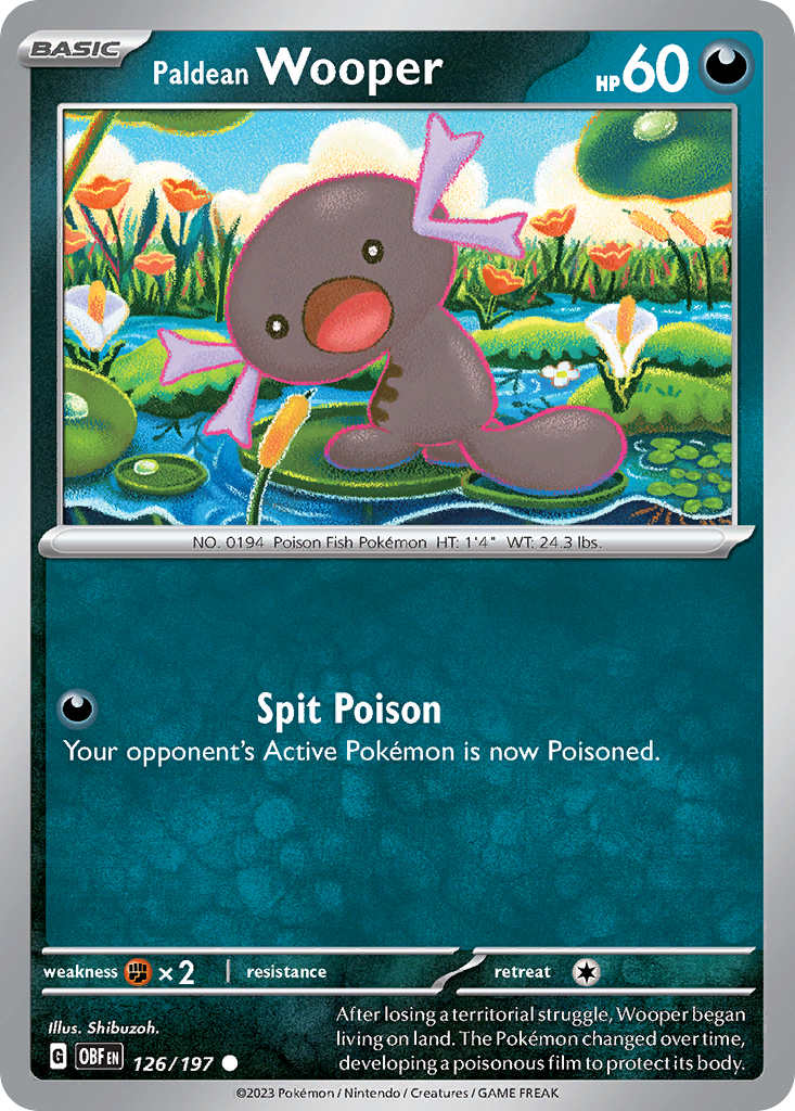 Paldean Wooper card front