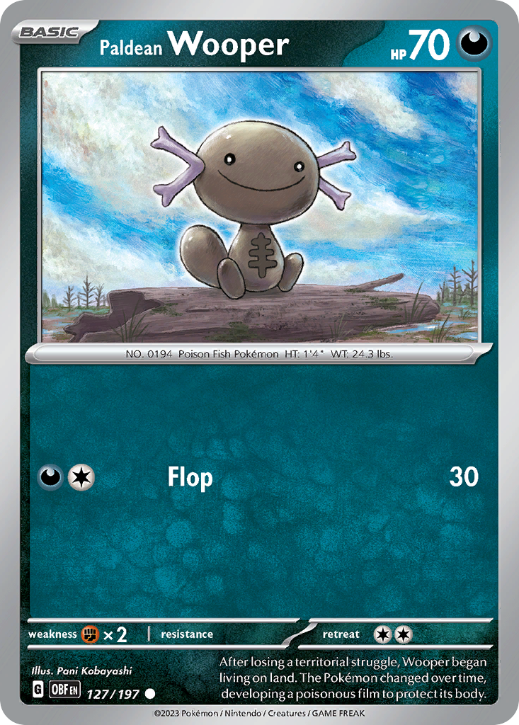 Paldean Wooper card front