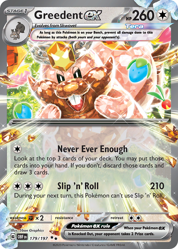 Greedent ex card front