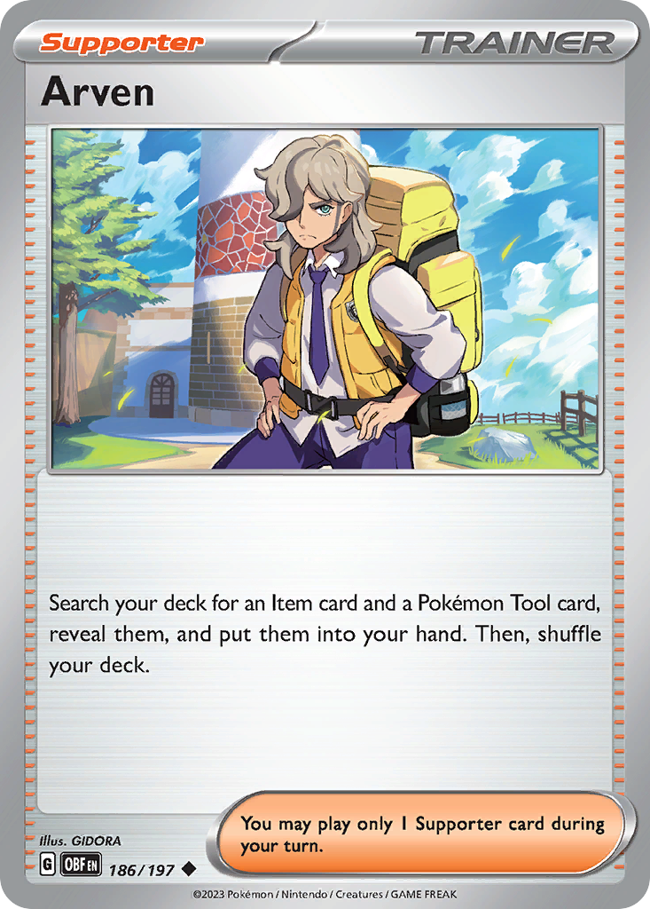 Arven card front