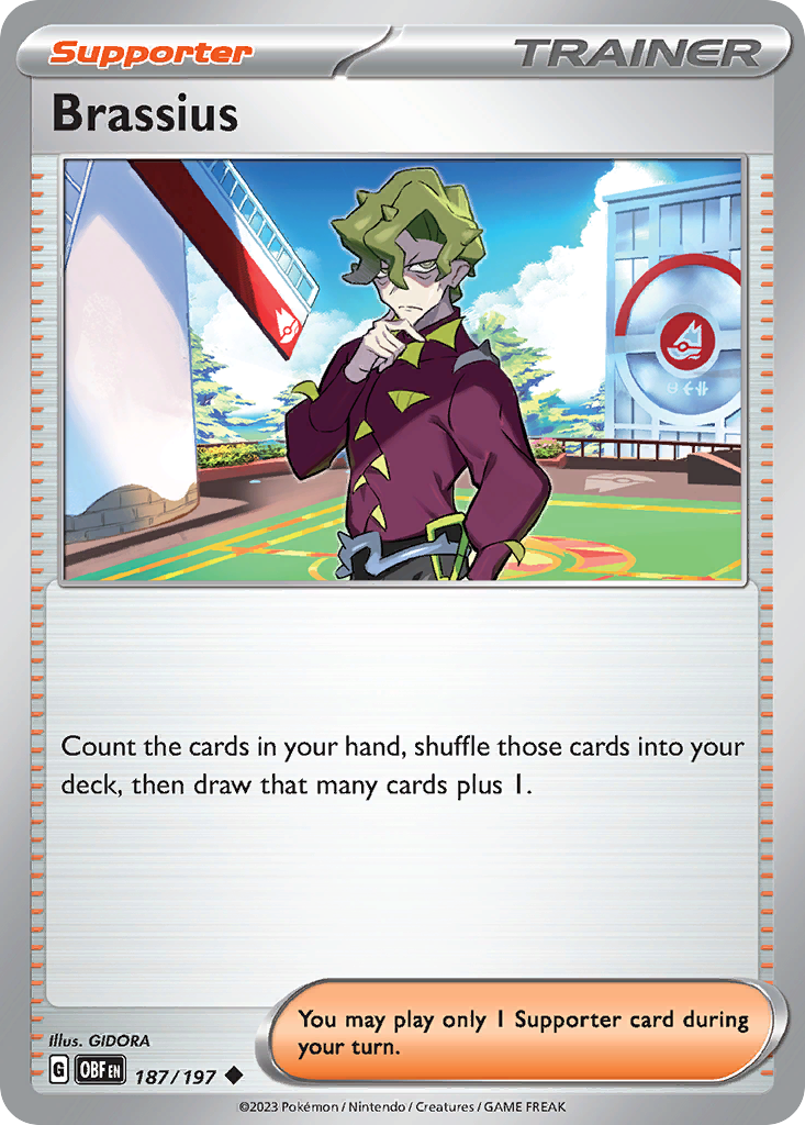 Brassius card front