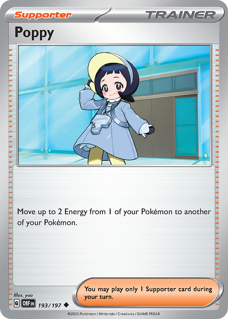 Poppy card front