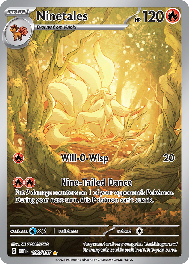 Ninetales card front