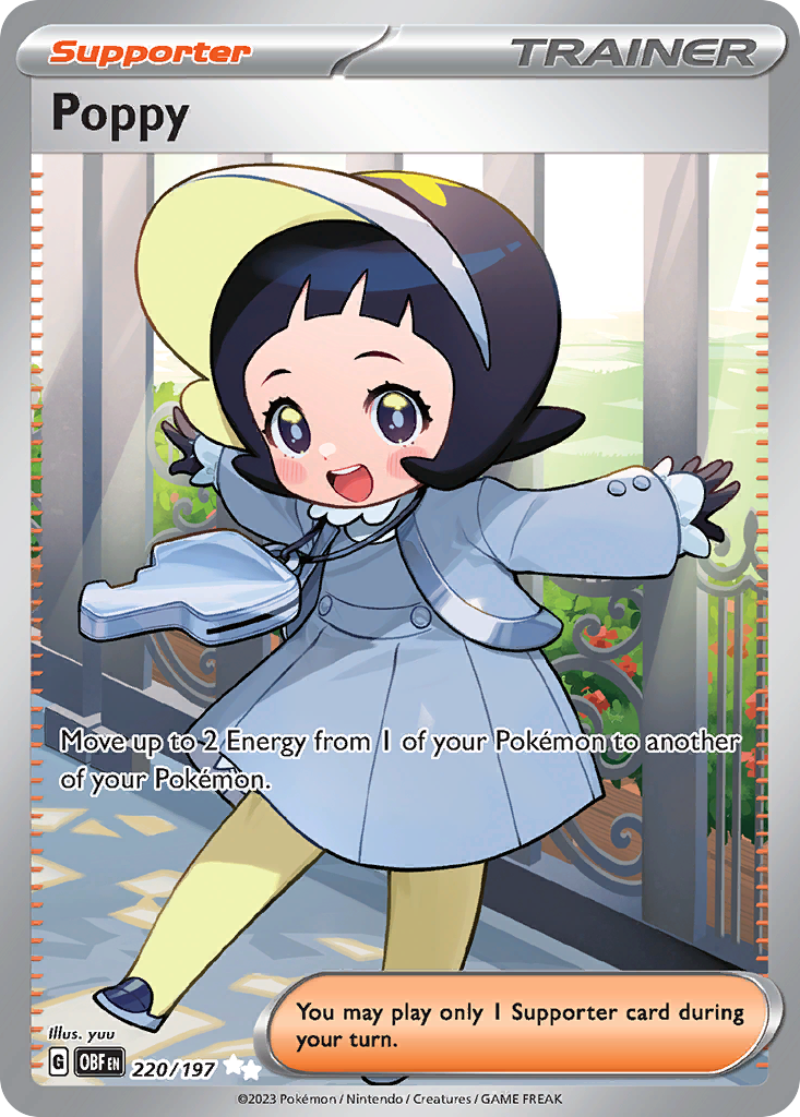 Poppy card front