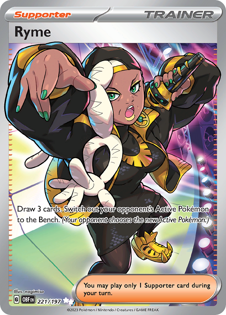 Ryme card front