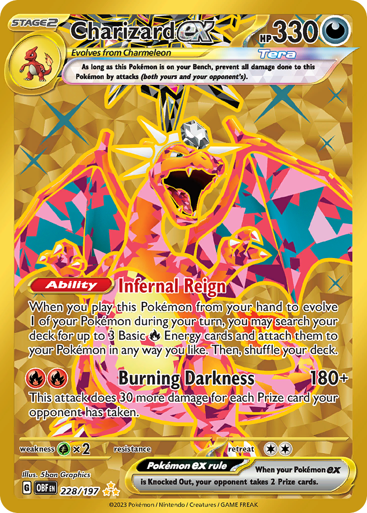 Charizard ex card front