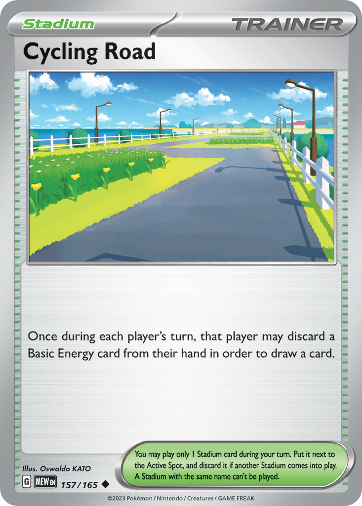 Cycling Road card front