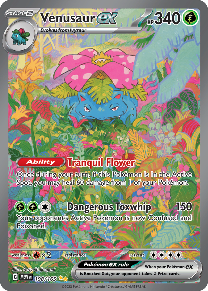 Venusaur ex card front
