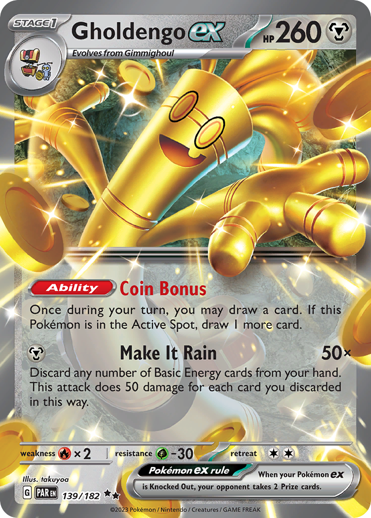 Gholdengo ex card front