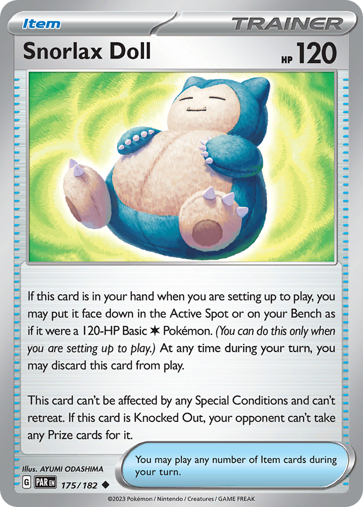 Snorlax Doll card front