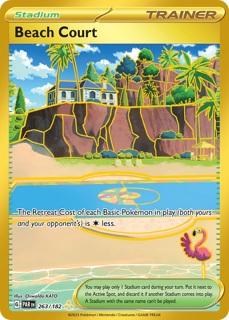 Beach Court card front