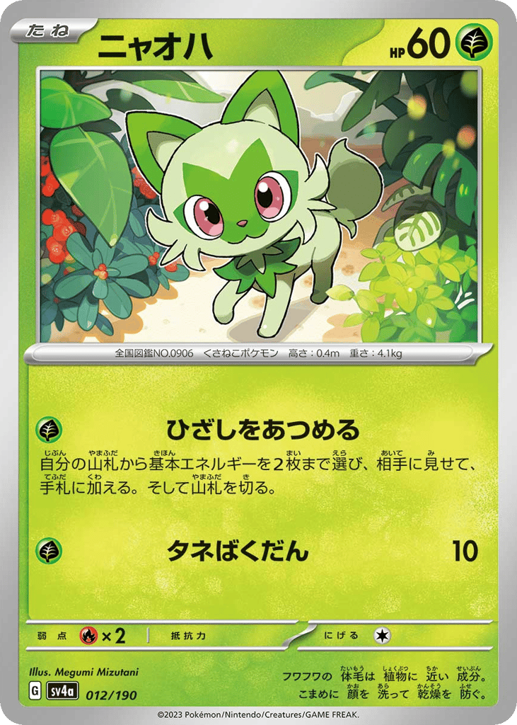 ニャオハ card front