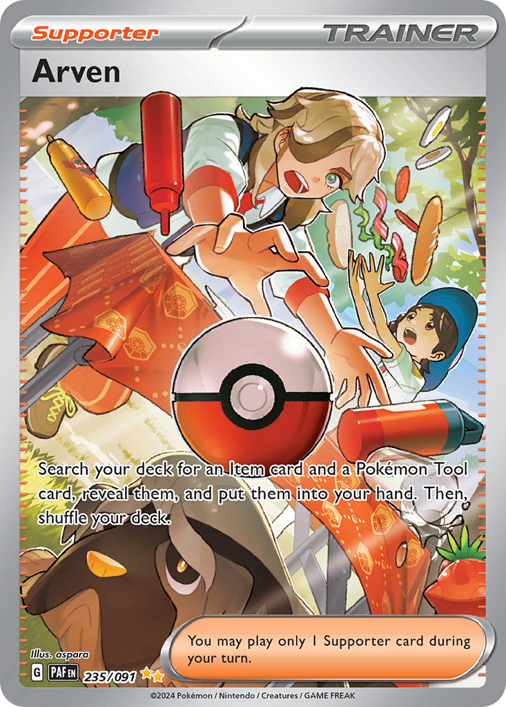 Arven card front
