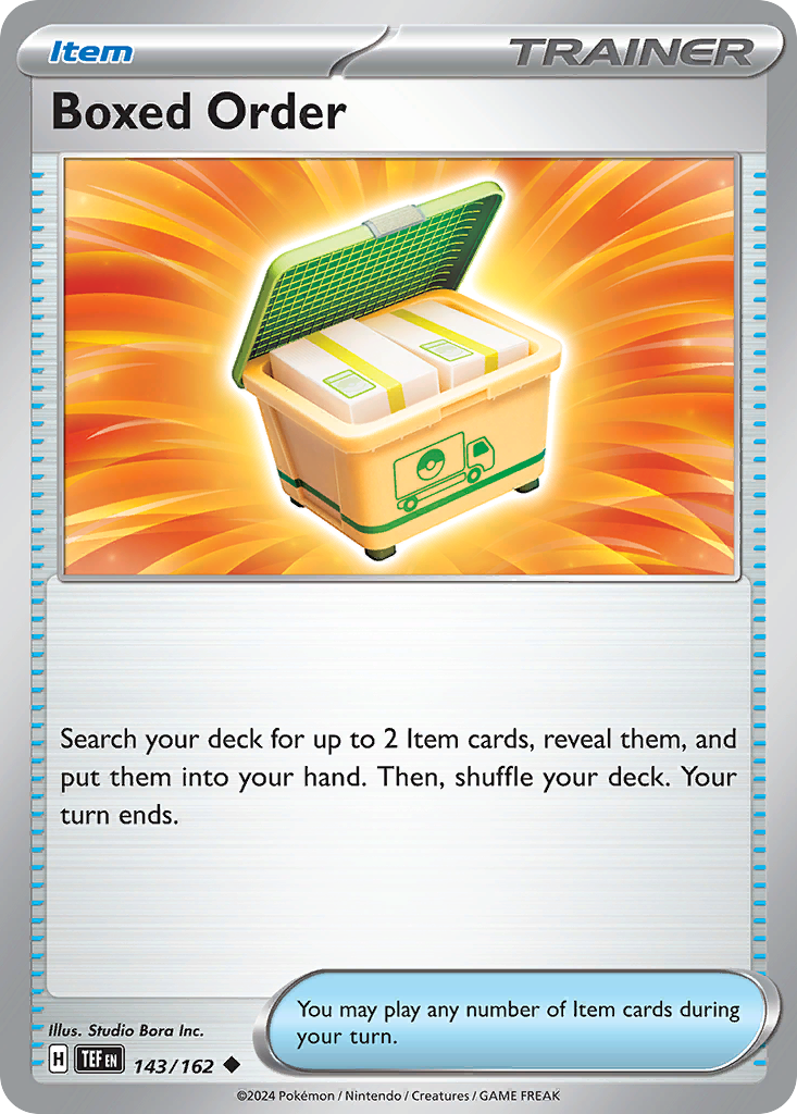 Boxed Order card front