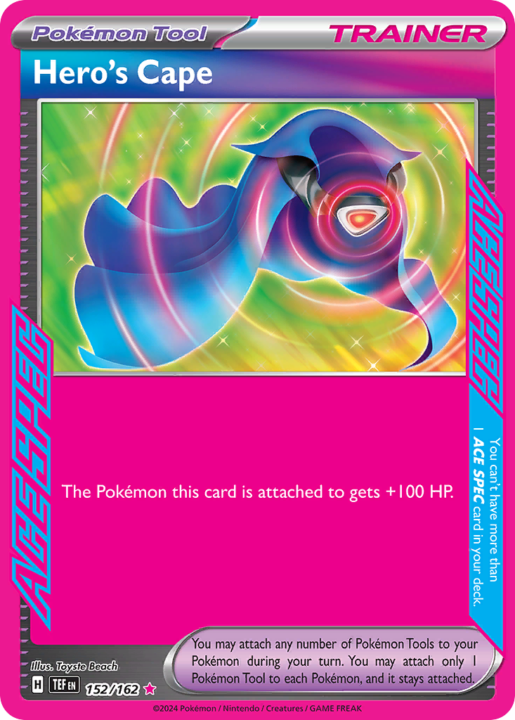 Hero's Cape card front