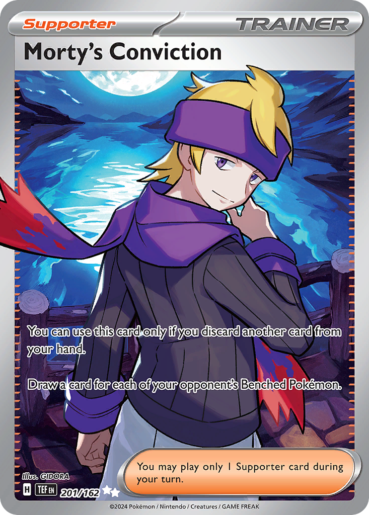 Morty's Conviction card front