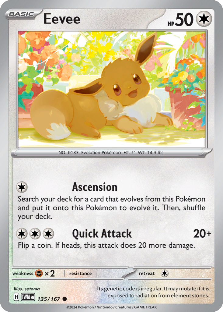 Eevee card front