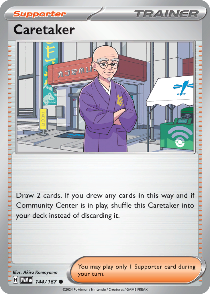Caretaker card front