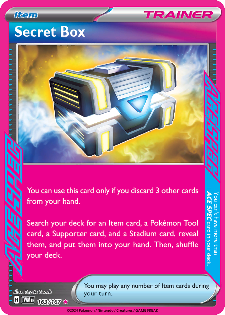 Secret Box card front