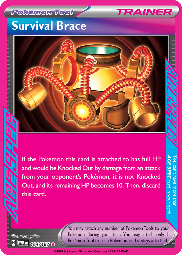 Survival Brace card front