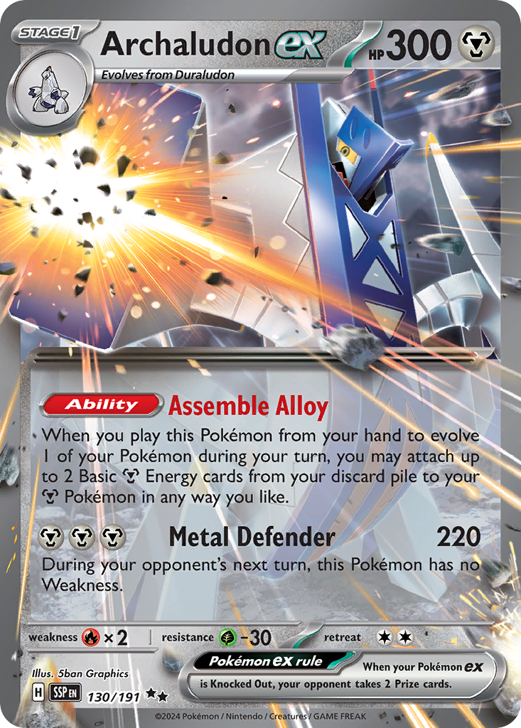 Archaludon ex card front